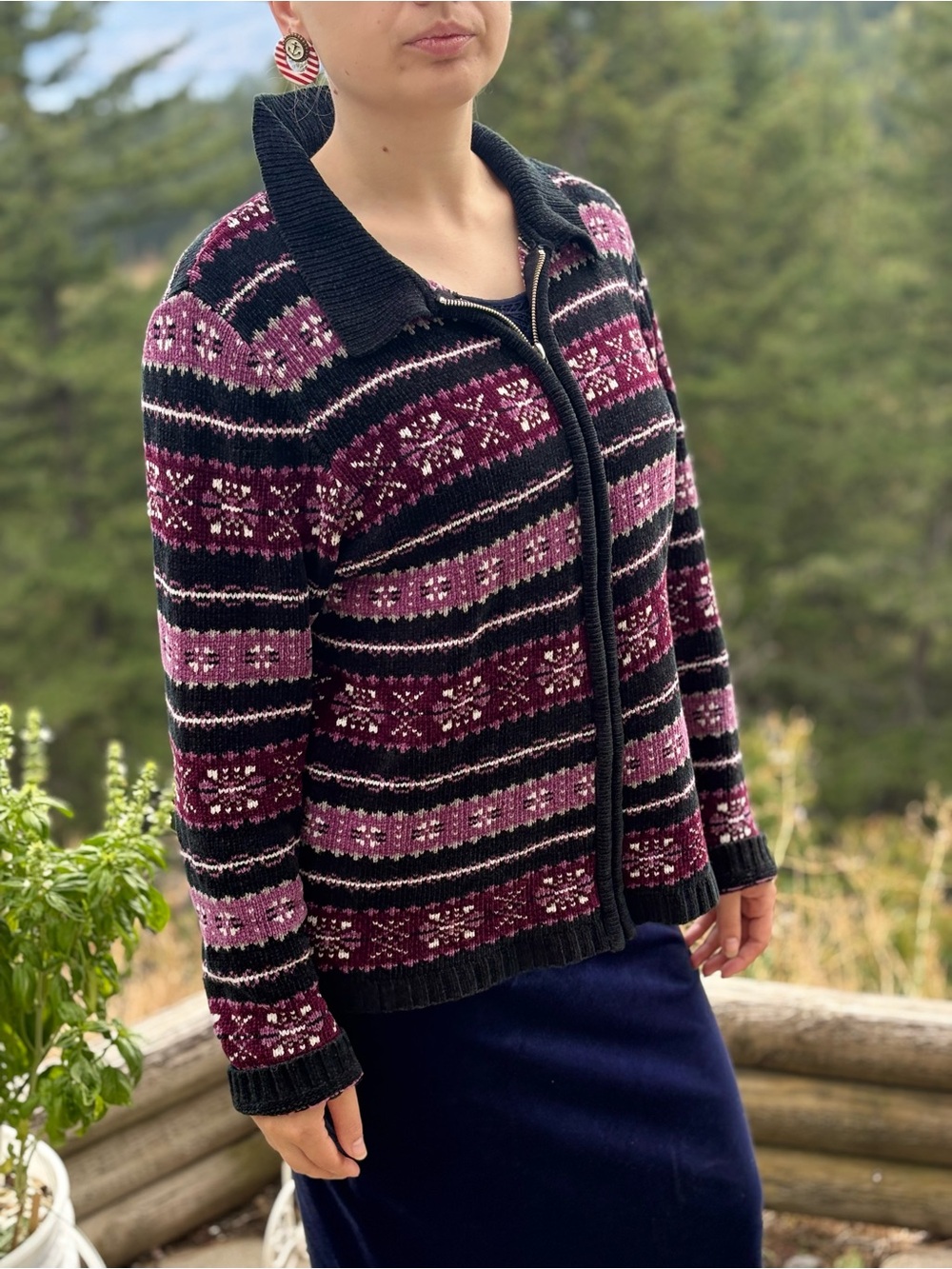 Vintage 89s Sweater Made In Hong Kong